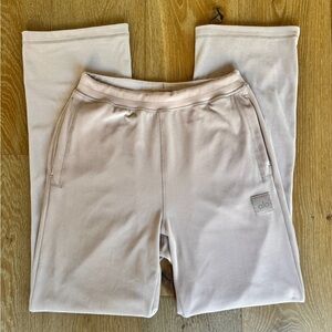 Alo light pink velour sweats